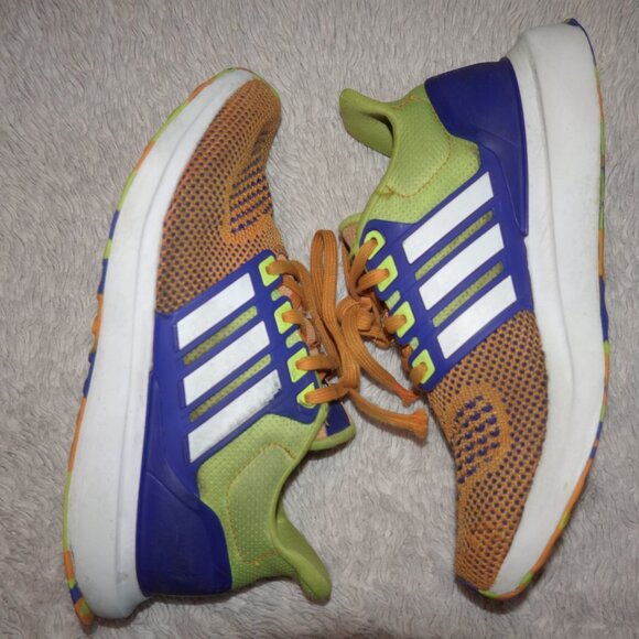Size 4 adidas UBounce DNA Running Shoes, Crew Orange / Cloud White / Solar Slime - Picture 6 of 10